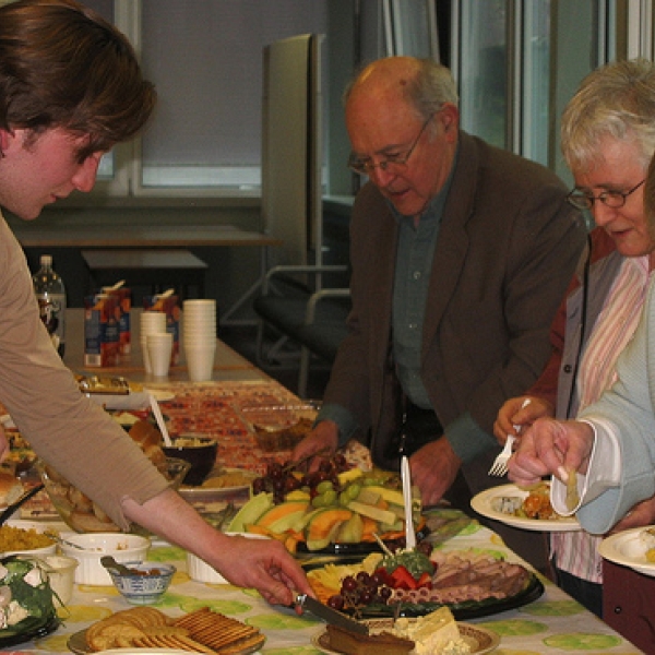 Potluck Dinner What a spread! A potluck dinner organized for our external reviewers on April 2, 2009. Dr Richard B. Lee, centre. 