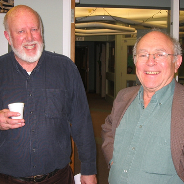 Gary Tunnell & Richard B. Lee A potluck dinner preceded Richard Lee's public lecture, April 2, 2009. Dr Lee was one of the external reviewers for Anthropology's Program Review.