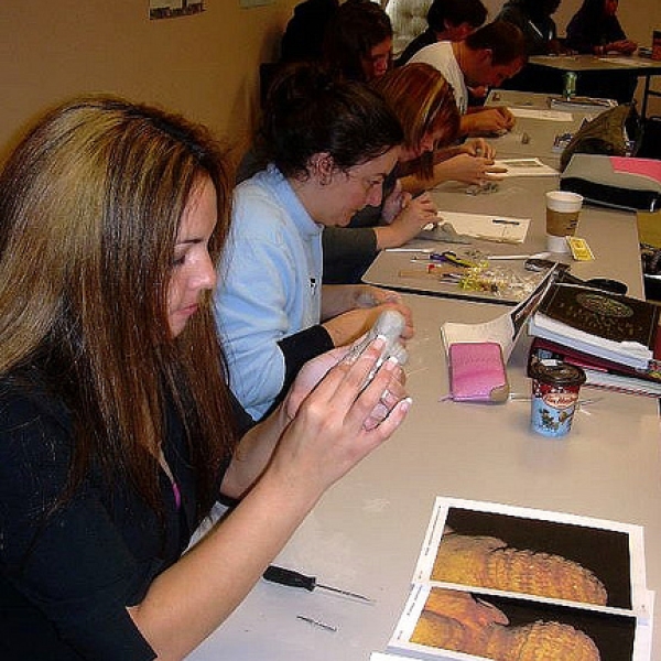 ANTH 111 - Making Venus Figurines For one assignment, students work on replicating Upper Palaeolithic Art.