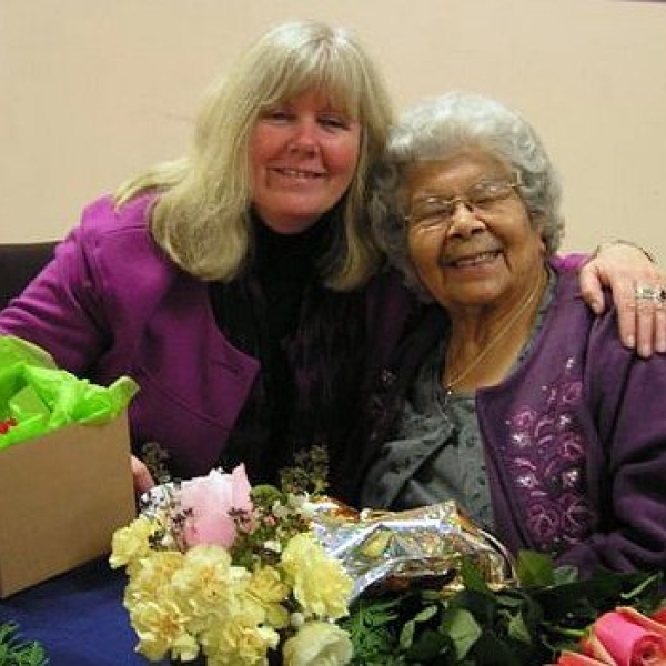 A Retirement Party Helene Demers with Elder Louise Underwood; November 18, 2008. 