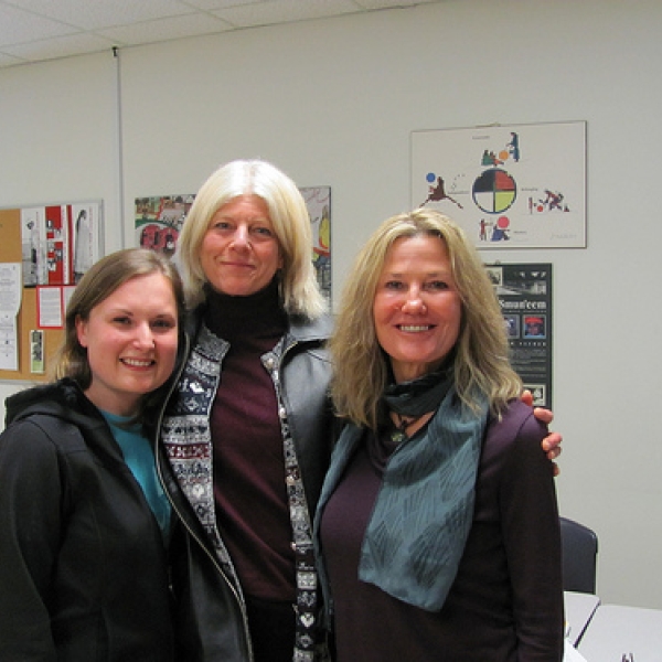 ANTH 280 students (1) Deb, Victoria, and Liz, Cowichan campus