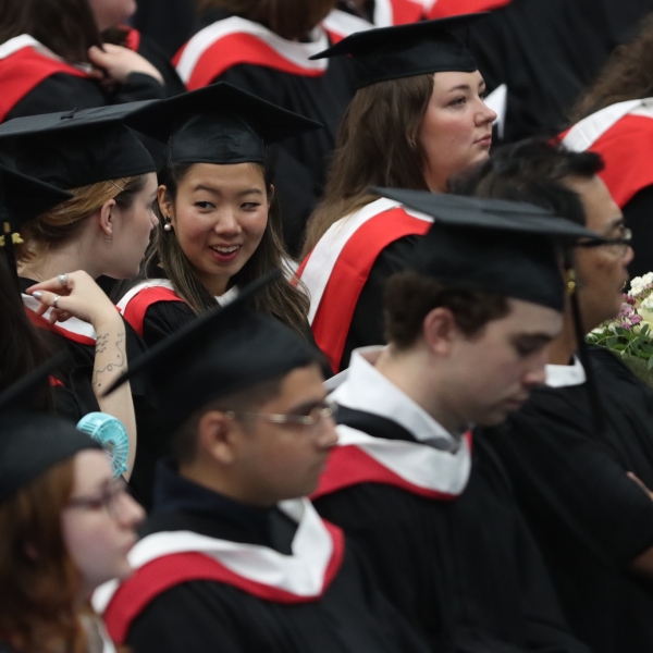 Brooklyn, Madison, and Jina: Anthropology graduands.  June 22, 2023.