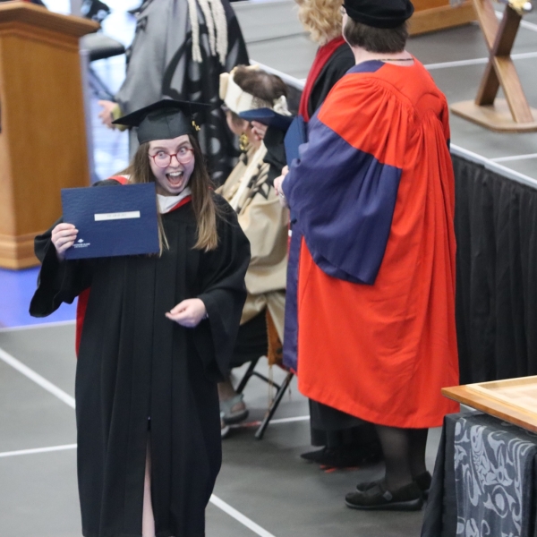 Convocation 2022, June 24: a very happy Megan!