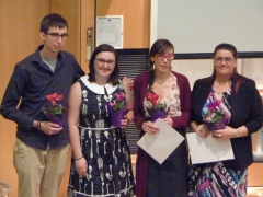 2018 Anthropology Award recipients: Simon, Melissa, Chantelle, & Carrie