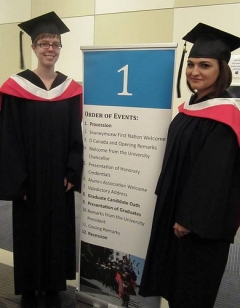 Julia and Sharae ready to graduate