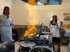Flambé, Day 2, at Giglio Cooking School