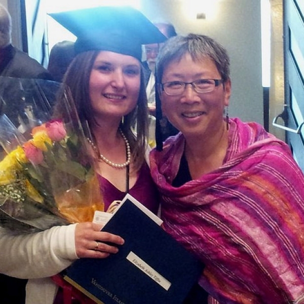 Liz & Imogene New graduate, Liz, with Imogene. 03 June 2013.