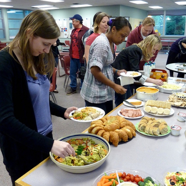 A celebration has to have food! And there was lots to choose from--as always!