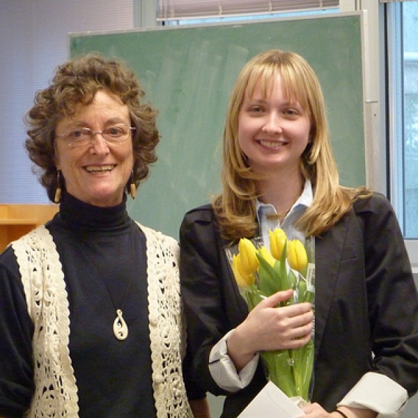 Anthropology Club Award winner (2) Sarah is one of the two Anthropology Club Award recipients for this year.